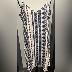 Boho Tribal Print Dress, Size Small
